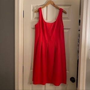 Coral/Red Nine West Size 14 flare dress